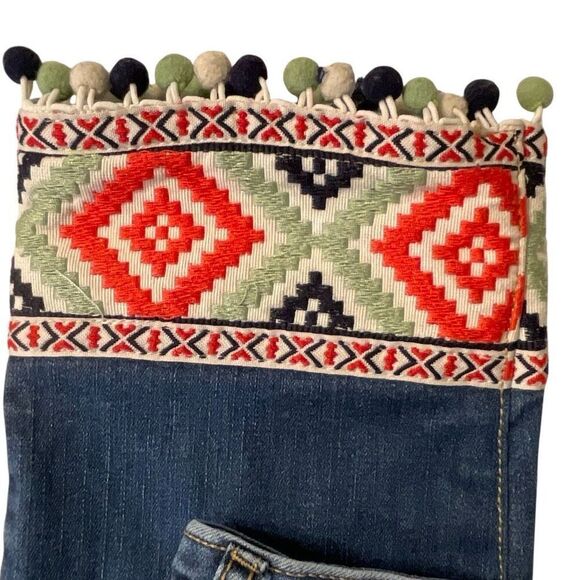 Crown & Ivy Women’s Embroidered Cuff Jeans - Picture 4 of 8